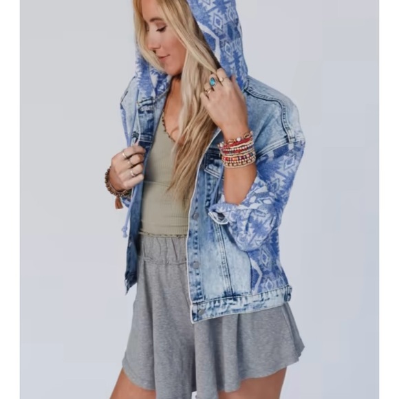 Aztec Denim Jacket from Three Bird Nest - Picture 4 of 5